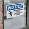 Signmission Pedestrians Must Use Walk In Door Sign, Vinyl Decal, 10in W x 7in L, 2PK OS-2PACK-NS-D-710-L-17167 - alternate 2